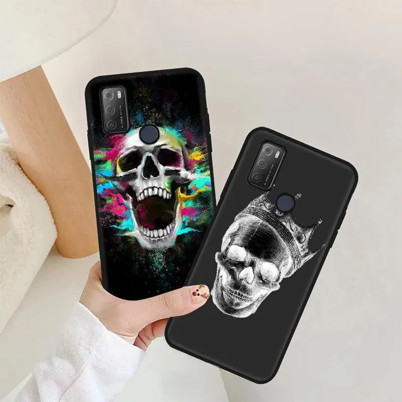 

Funny Skull Skeleton Phone Case for Blackview BV5500 Case Soft Cover Blackview A60 Coque Shockproof Back Funda Silicone Bumper