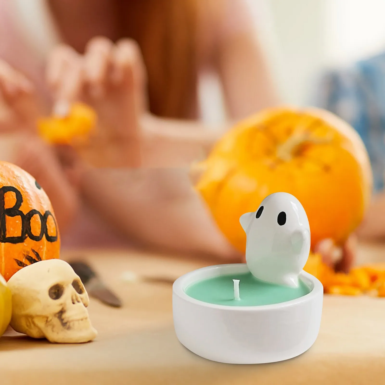 Хэллоуин ароматерапия призрак подсвечник Декор свечи милый Призрак в