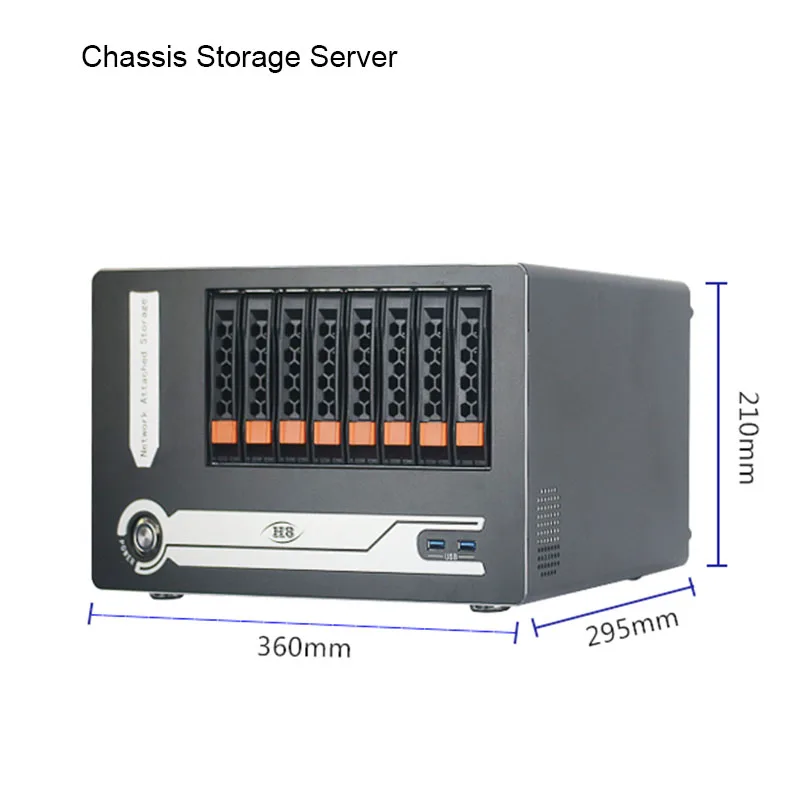 Сервер хранения Nas8 bay полная высота PCIE слот для карт материнская плата MATX