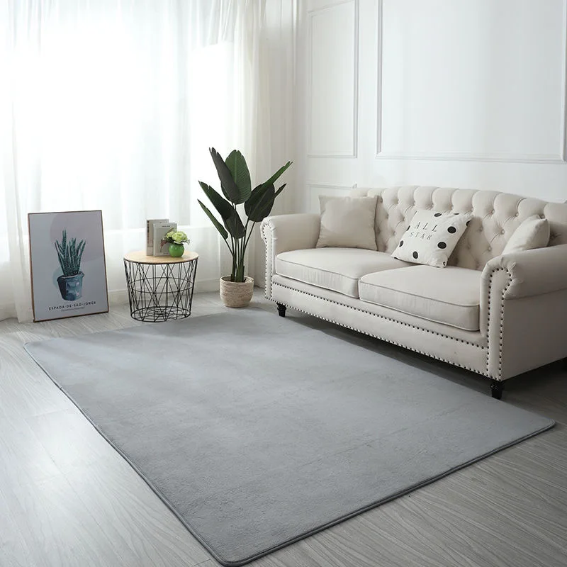 

Утолщенный коралловый бархатный ковер, однотонный ковер для прихожей, кабинета, журнального столика, большой коврик, для детской, спальни, п...