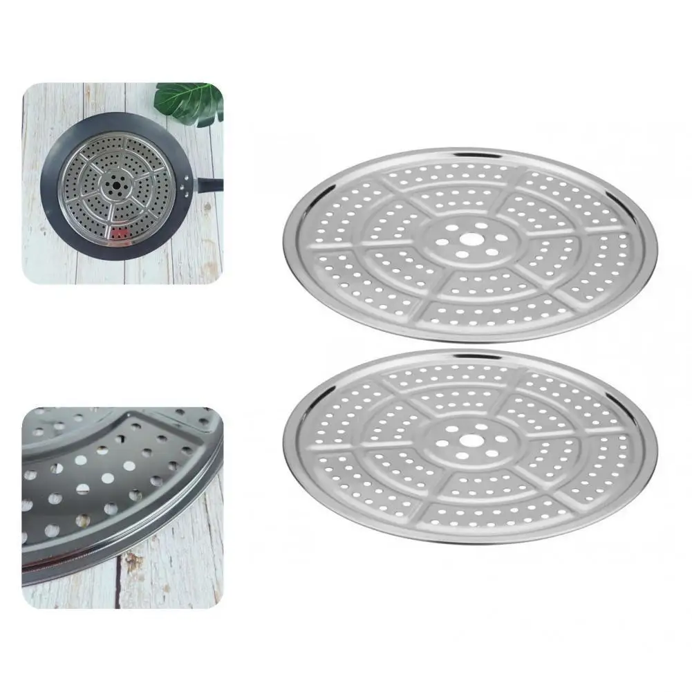 

Reusable 2Pcs Wonderful Smooth Edge Reliable Steaming Rack Round Canning Rack Food Grade Kitchen Supplies