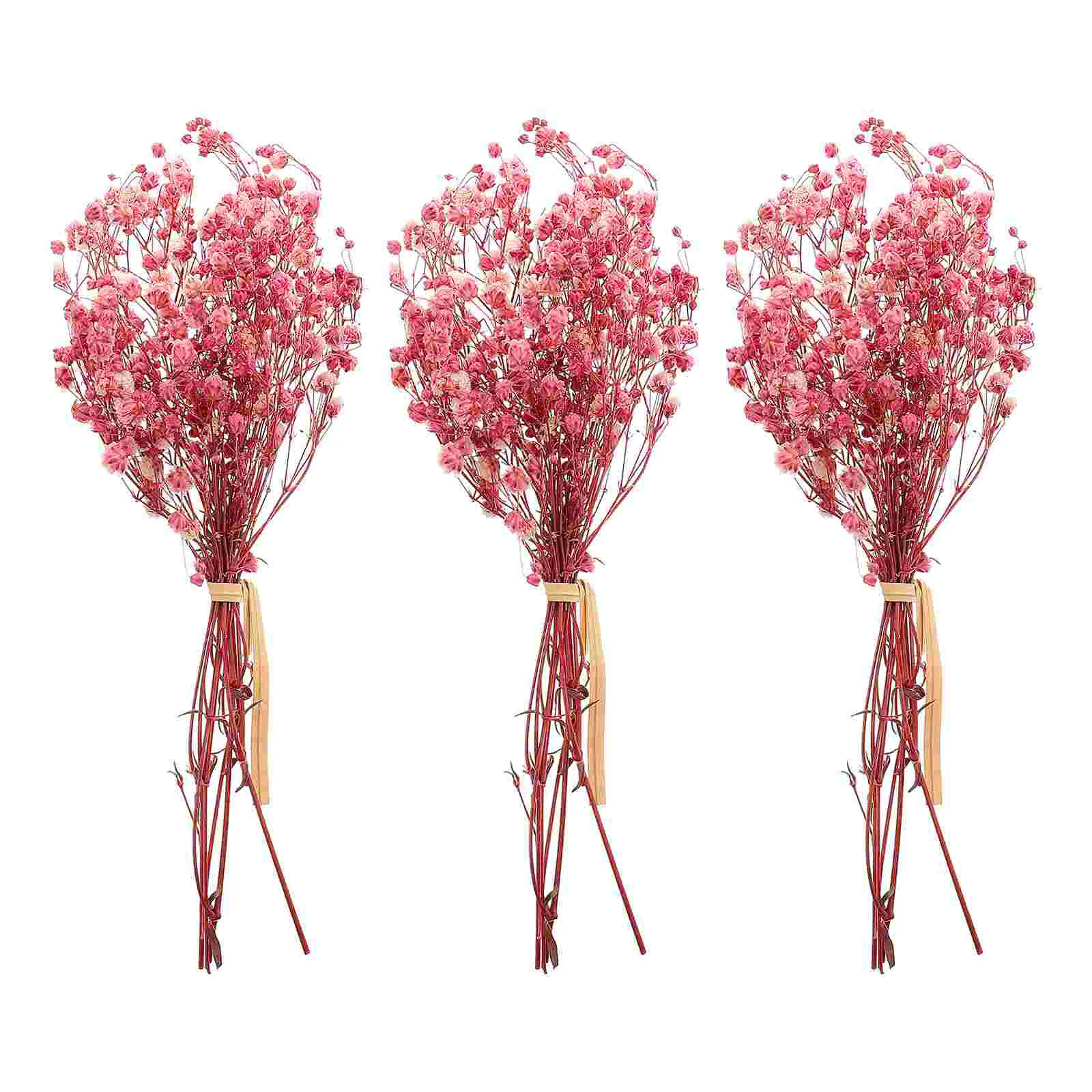 

3 Bunches Home Decoration Gypsophila Flowers Bouquets Garland Wreath Wedding Artificial Tree Branches Silk Floral Plants Dried