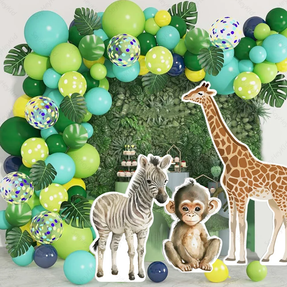 Большие вырезы в виде животных джунглях слон жираф Лев КТ доска для джунглей