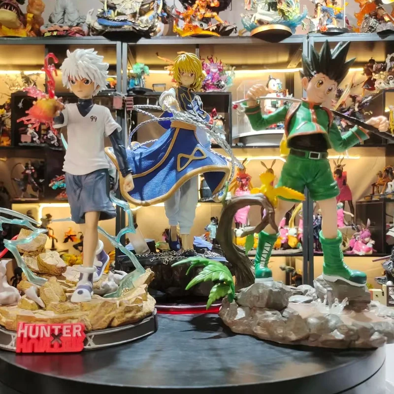 

HUNTER×HUNTER Killua Zoldyck GON FREECSS Kurapika Alluka Zoldyck GK Statue PVC Figurine Collection Model Doll Toys