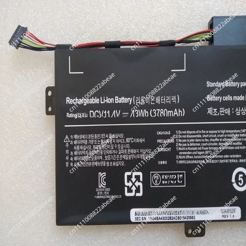 Фото Новая батарея AA-PBVN3AB для Samsung ATIV BOOK 4 NP370R4E NP370R5E NP450R4V NP450R4E NP450R5E NP470R5E NP500R5H NP510R5E NP510RSE №2