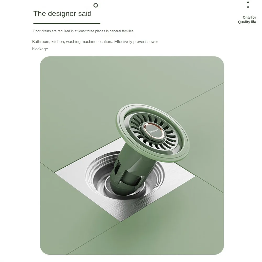 

Floor Drain Deodorant Shower Drain Stopper Deodorant Insect Plug Anti-odor Strainer Cover Plug Insectproof