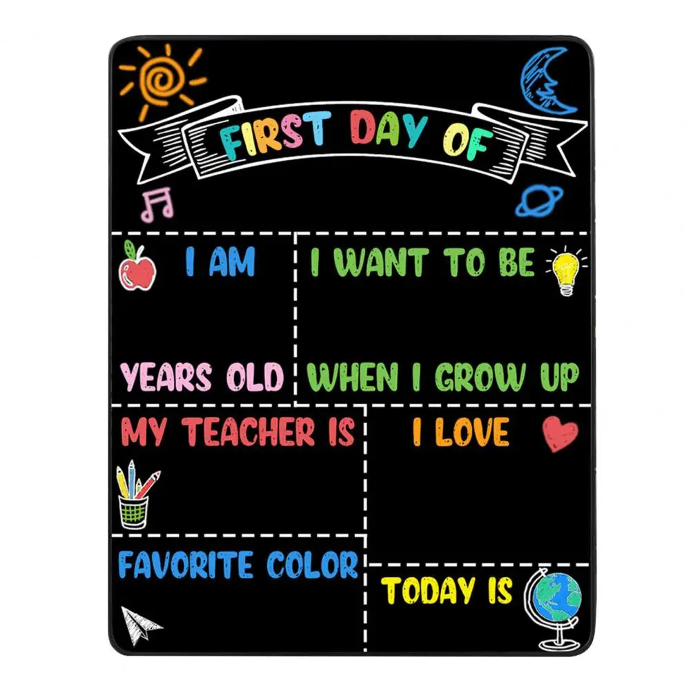 

Bright Color Reusable Chalkboard Sign for Home Preschool Kindergarten Capture Memorable First Day Moments