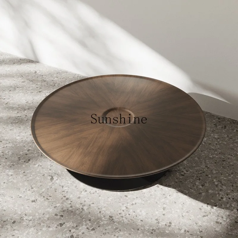 Итальянский простой круглый журнальный столик комбинация гостиной маленькой