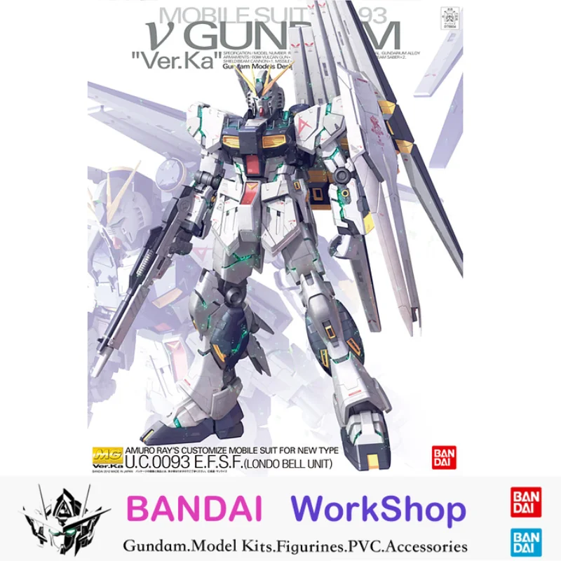 

Bandai 1/100 MG RX-93 Nu Gundam Ver. Фигурка в сборе, набор модели Коллекционные сувениры