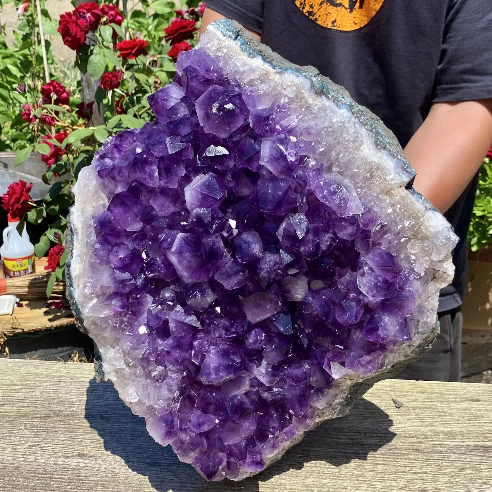 

Волшебный натуральный пурпурный кристалл AAA, кварцевый кристалл, минеральный кристалл, украшение для дома и офиса, драгоценный камень для психотерапии