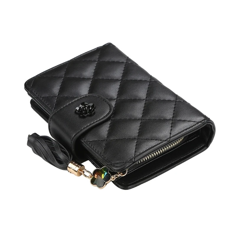 

PU Leather Wallet for Girls Young Lady Women Lovely Tassel Pendant Card Holder Organiser Female Coin Purse Money Bag