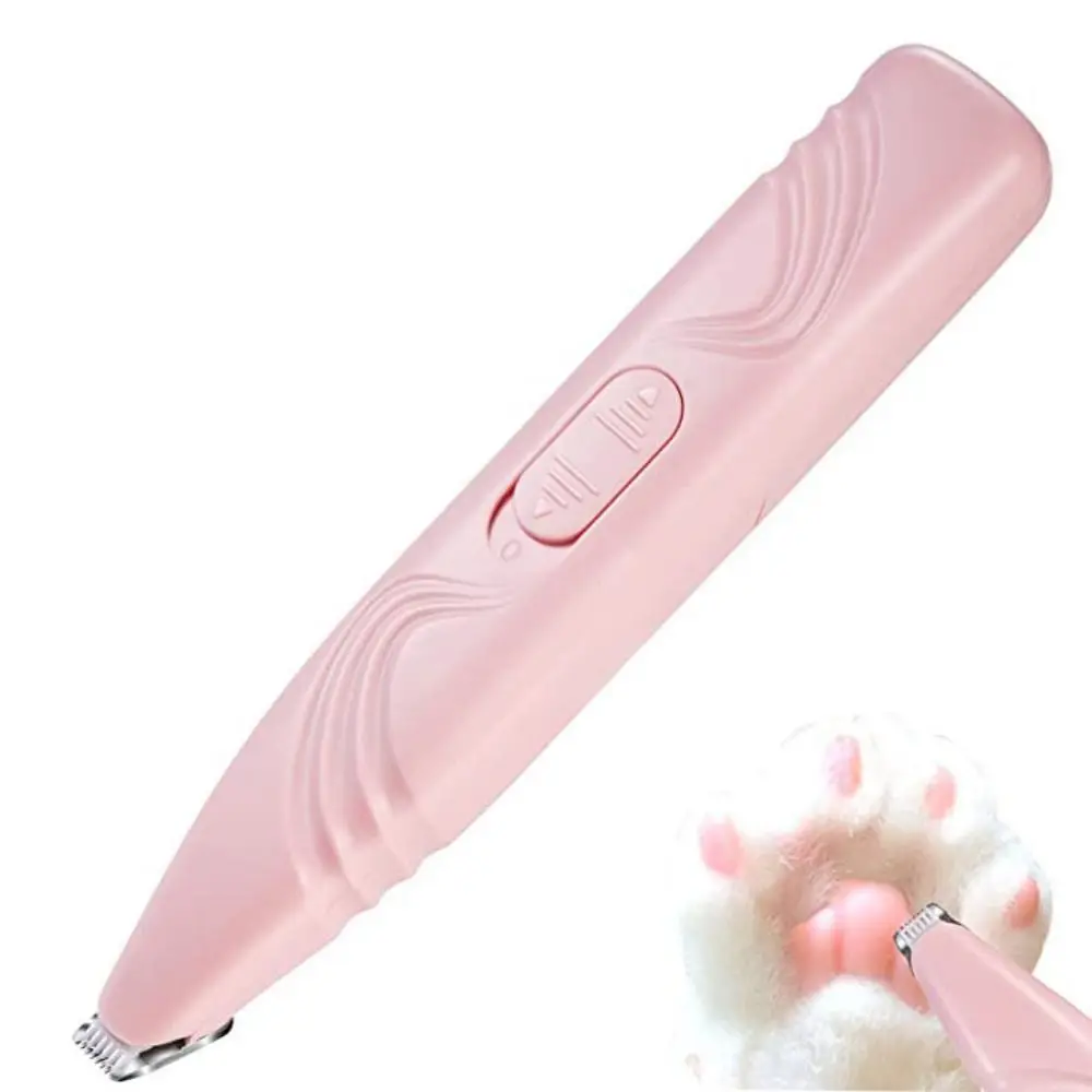 

Профессиональная машинка для стрижки собак, портативная Бесшумная пластиковая машинка для стрижки питомцев, с аккумулятором, электрическое устройство для кошек и ног, щенков