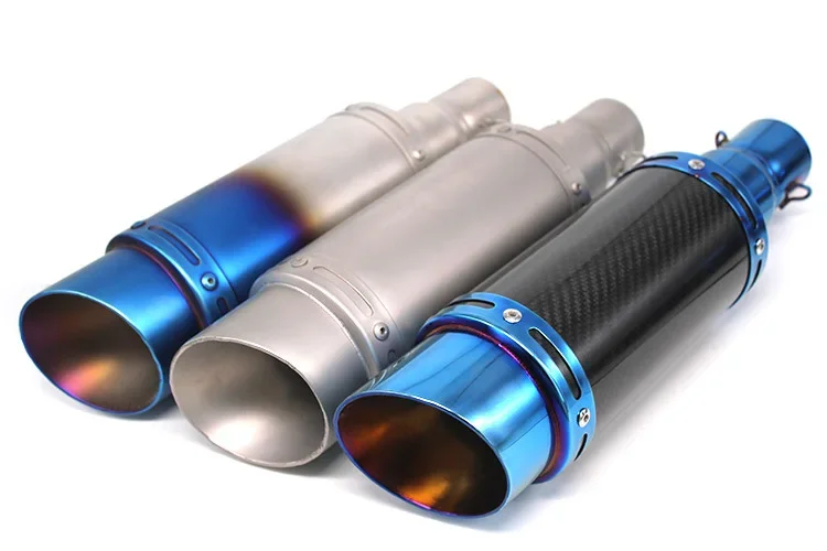 Для Yamaha R3 R1 R6 Duke390 Hornet 600 Escape Moto FZ6 CBR400 51 мм глушитель из углеродного волокна для