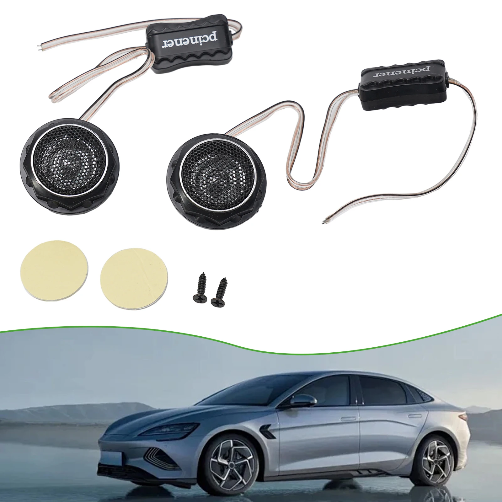 1 пара сверхвысокочастотных автомобильных аудиокупольных твитеров T280 140 Вт