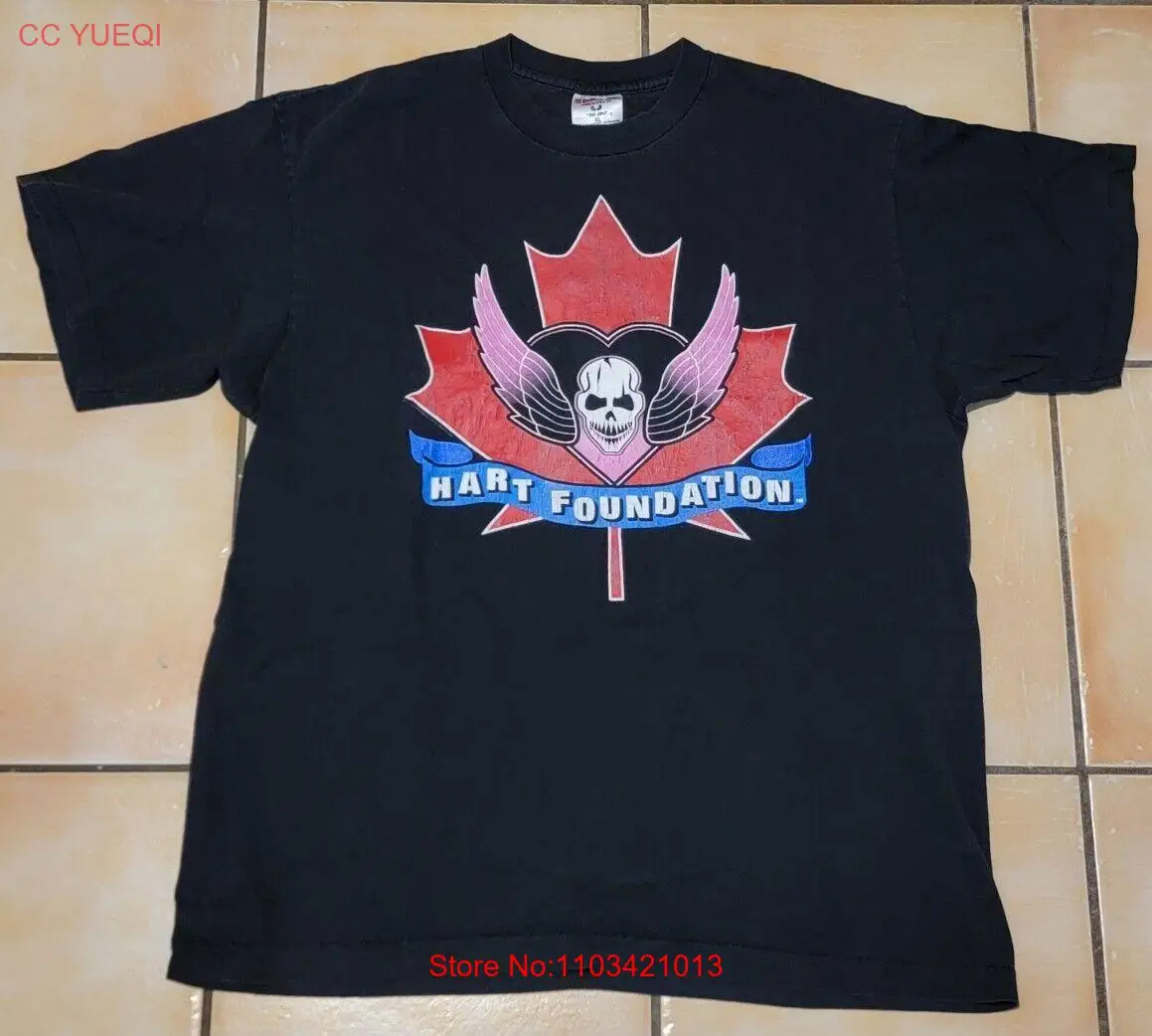 Винтажная футболка Hart Foundation Blood Is Thicker Than Water времен Второй мировой войны размер XL