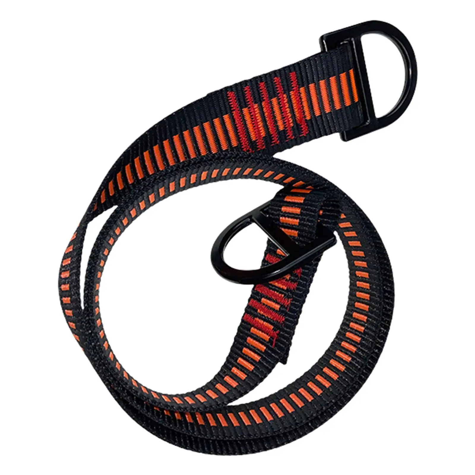 Climbing Harness Belt Sling Belt with Alloy Steel Hook Polyester Safety Lanyard for Rock Climbing Ascender Rappelling Emergency images - 6