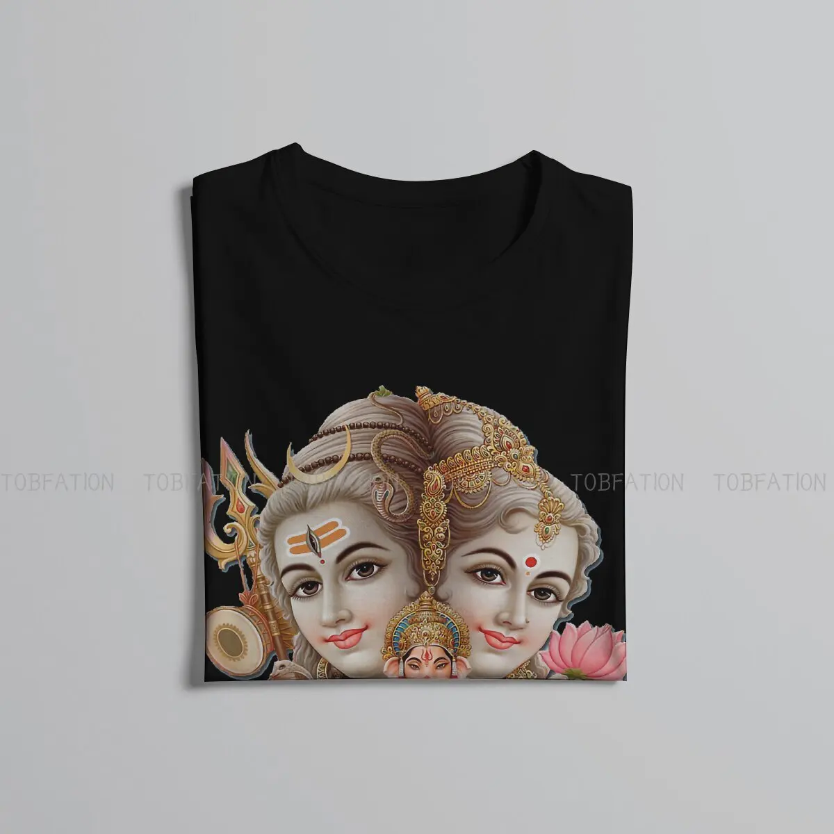 Фото Вечный лорд Shiva God Crewneck футболки Parvati Персонализированная Мужская футболка смешные Топы размер S-6XL №5