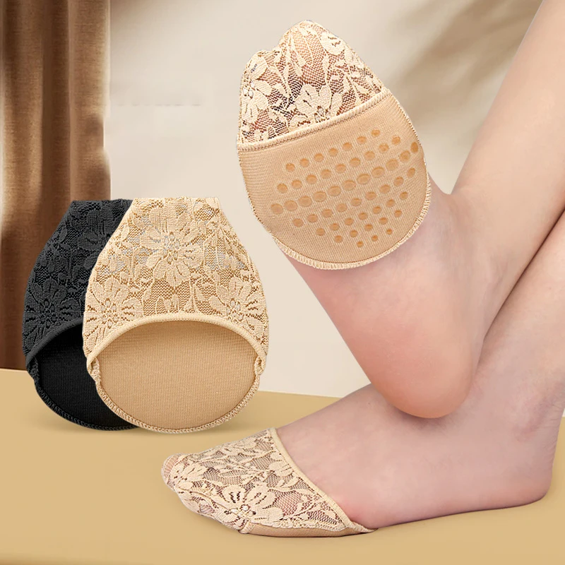 

High Heels Half Insoles Five Toes Forefoot Pads for Women Calluses Corns Foot Pain Care Absorbs Shock Socks Toe Pad Inserts