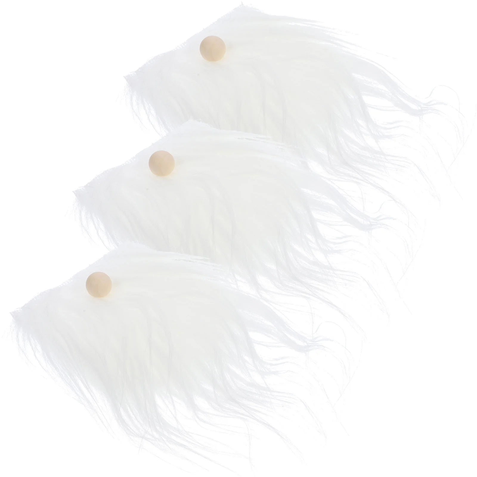 Искусственный мех для поделок предварительно вырезанная борода гнома материалы