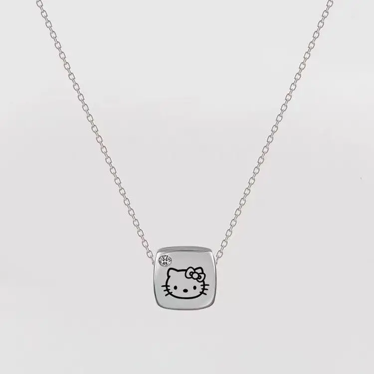 

Новинка 2023, ожерелье HelloKitty, Студенческая Подвеска из сплава, ожерелье pop girl, сотни подходящих украшений, милый подарок