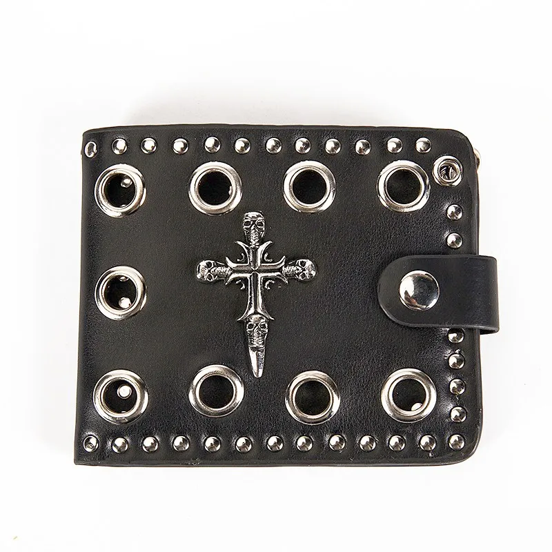 Мужской/женский кошелек-клатч из ПУ кожи с цепочкой