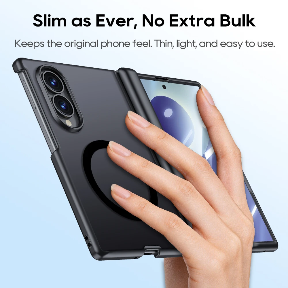 Матовый магнитный чехол-пленка с эффектом кожи для Samsung Z Fold 8, ударопрочный, совместимый с MagSafe, износостойкий (art.: 3920dc13fa786) - 3920dc13fa786