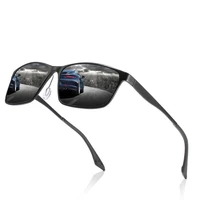 al mg rectangular black brown sun glasses polarized sunglasses custom made myopia minus prescription polarized lens 1 to 6