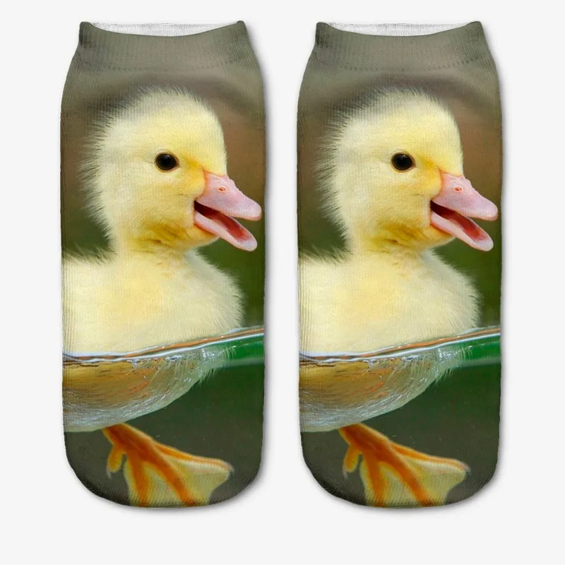 Factory Direct Supply 3D Printing Socks Cartoon Stereo Harajuku Style Animal Duck Boat Wholesa