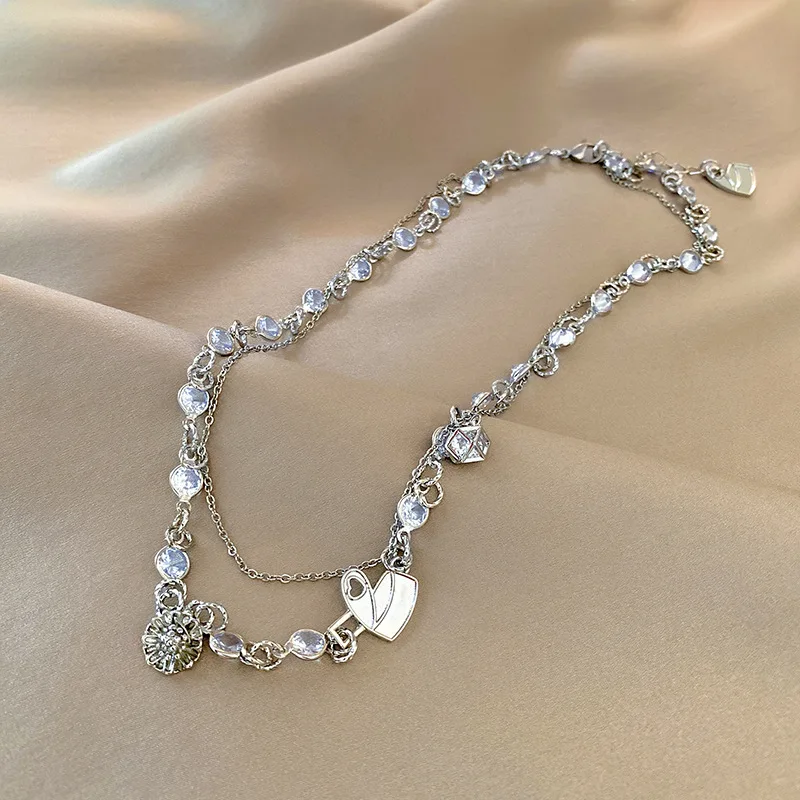 

Ожерелье Двухслойное женское, ожерелье с цепочкой на шею, дизайн Sense