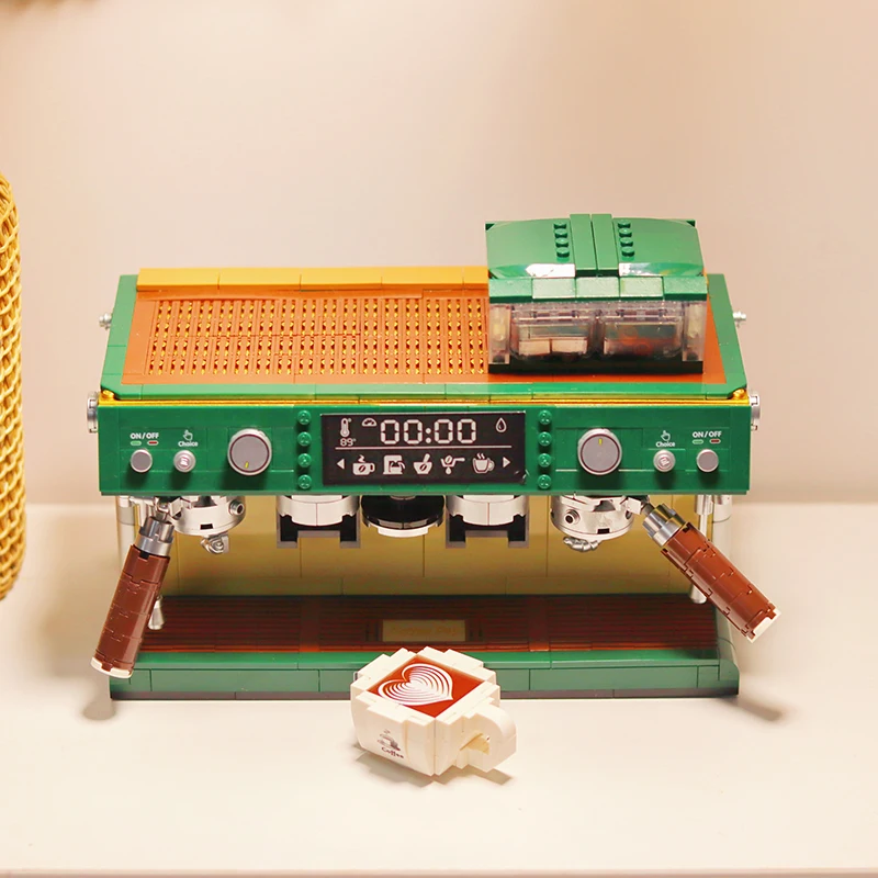 

928 шт., Детский конструктор кофе-машина