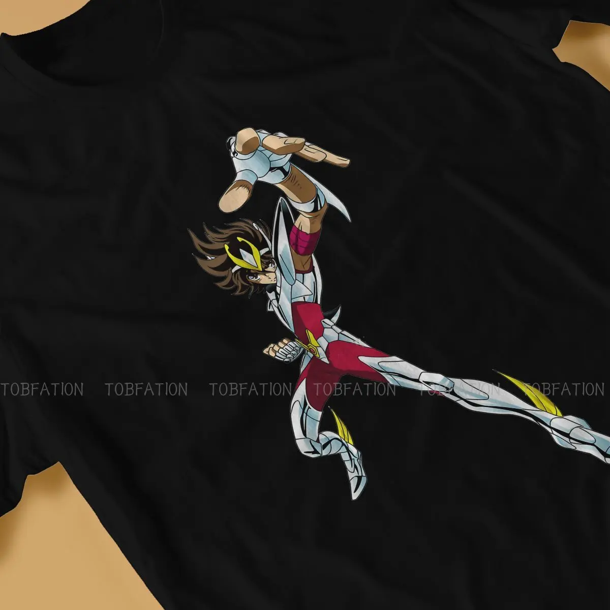 Футболка Pegasus мужская с круглым вырезом топ из 100% хлопка принтом в виде рыцарей