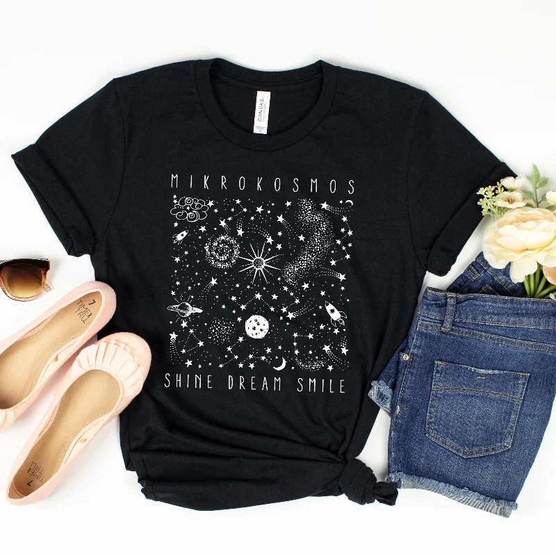 Футболка Mikrokosmos сияющая мечта улыбка Мерцающая Звезда Космос Небесный