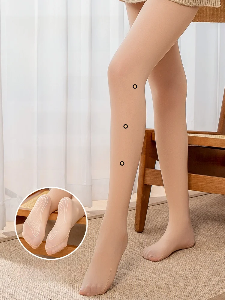 2 пары весенне-осенних чулок из стальной проволоки женские тонкие телесного