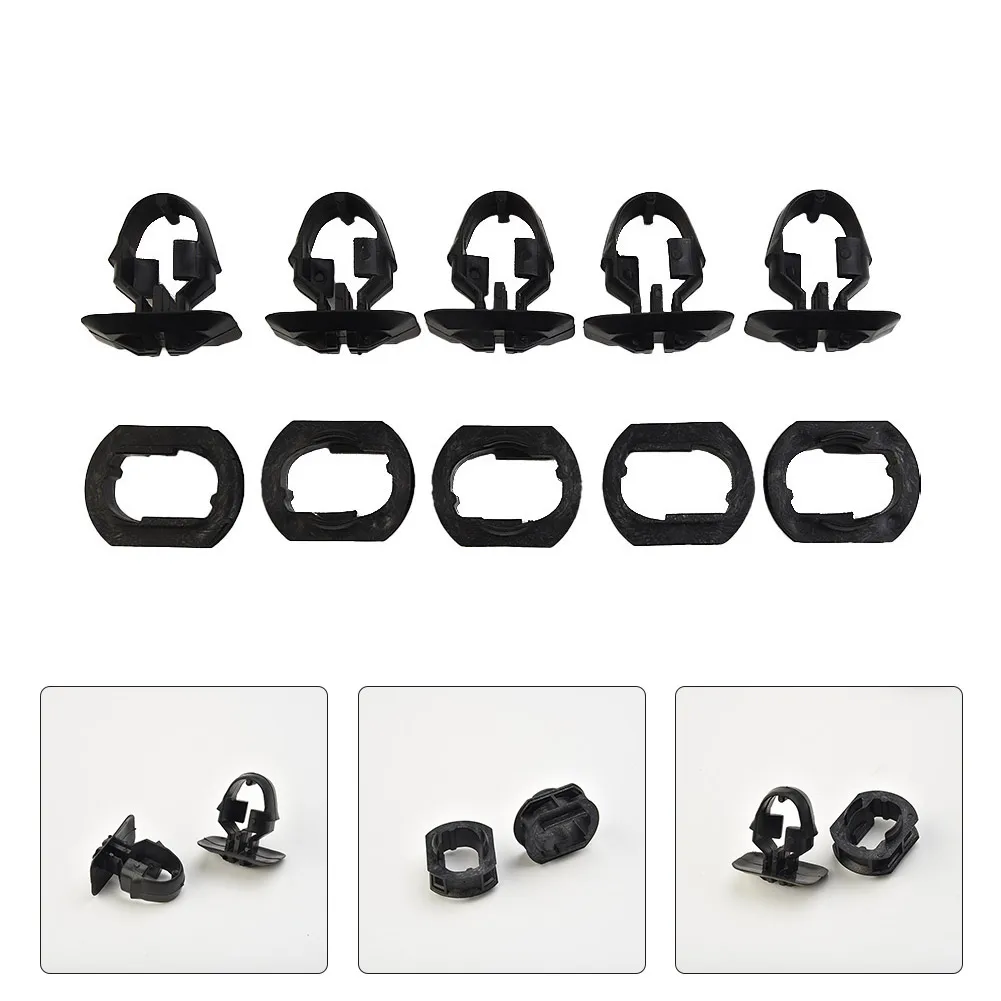 10 Side Skirt Bracket Clips & Grommet For Mercedes R170 W202 W203 W204 W208 W210 Waterproof Car Clips Fastener