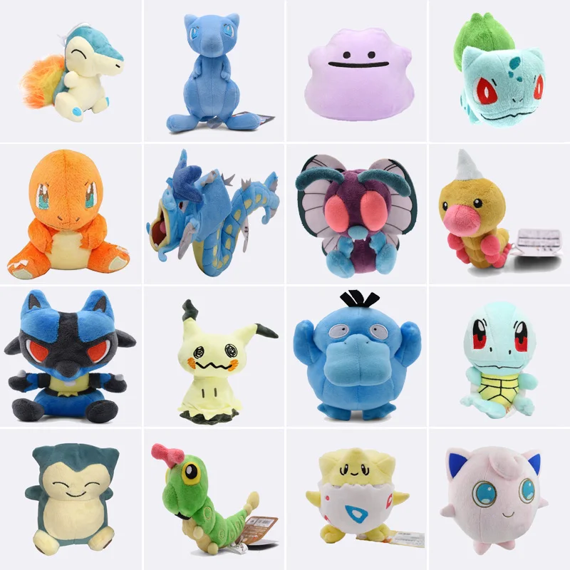 Mega Charizard X&Y Mew Caterpie Cubone Jigglypuff Lucario Butterfree Mimikyu Togepi Raichu Animal Plush Stuffed Toys For Child