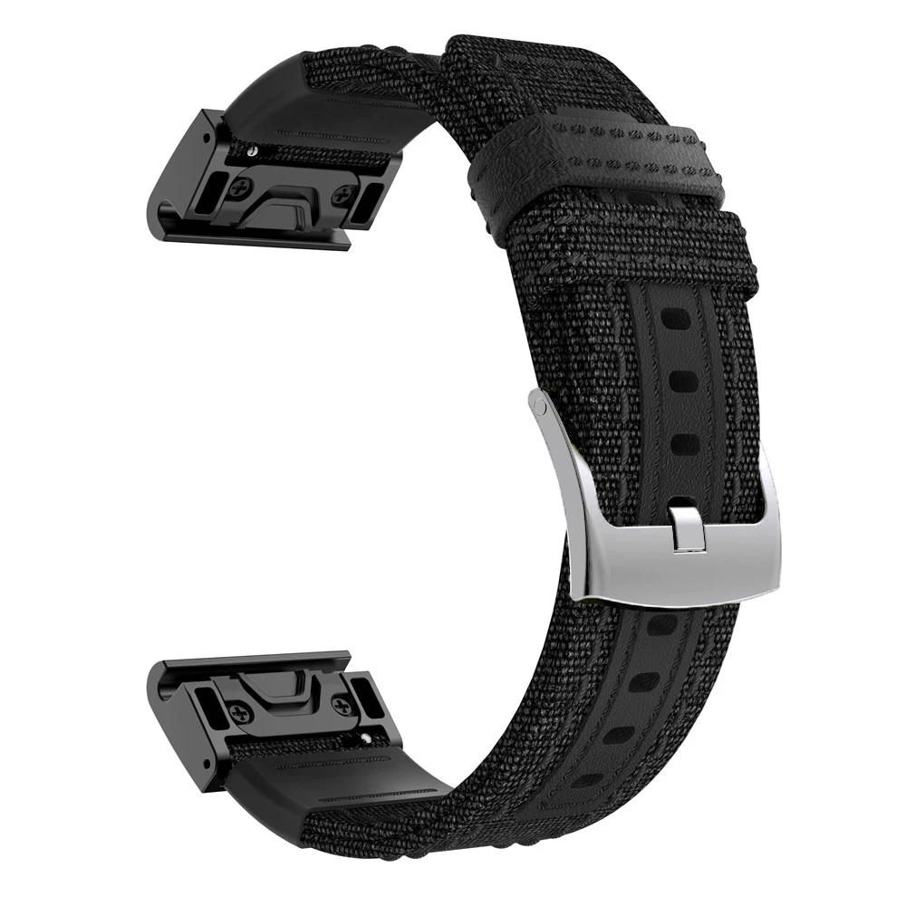 22 26 мм ремешок для часов Garmin FenixE 7 7X 5X 5 Plus 6X 6Pro Smartwatch Canvas Easyfit браслет Correa