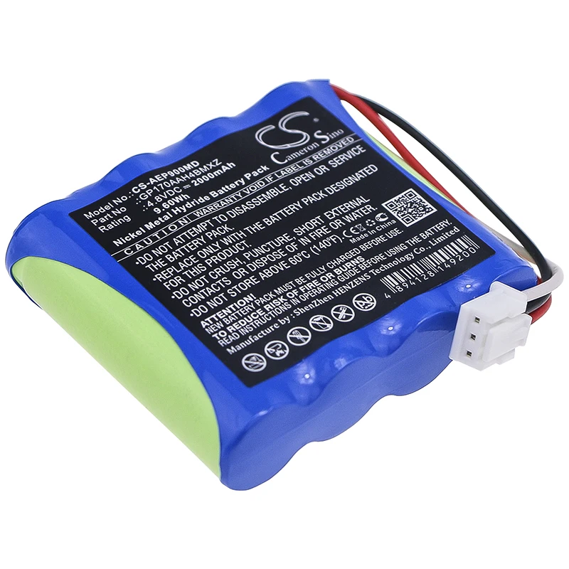 

Медицинская батарея CS для американской диагностики ADC E-Sphyg 2 9002-5 подходит для GP170AAH4BMXZ Ni-MH 4,80 в 2000 мАч/Вт/ч