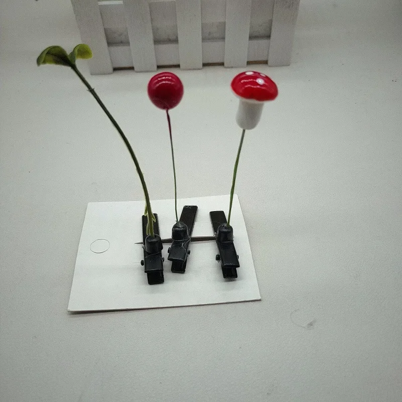 Мини-заколки для волос 30 шт. детские металлические заколки с маленьким красным