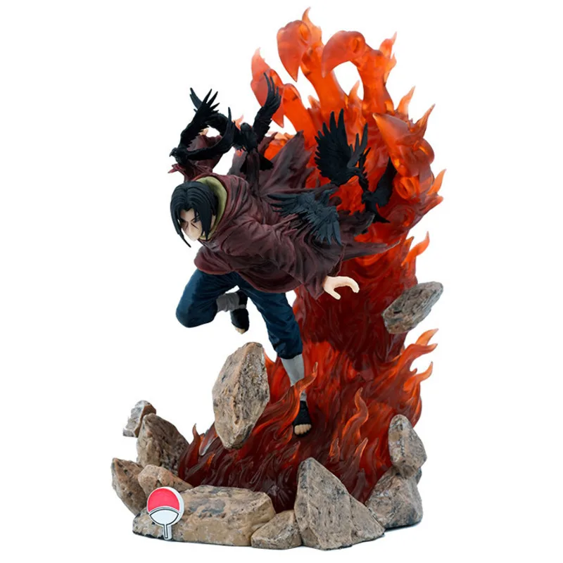 

Naruto Shippuden Anime Action Figures Uchiha Itachi Model Akatsuki PVC Interchangeable Head 28cm Action Figure Kids Toys Gifts