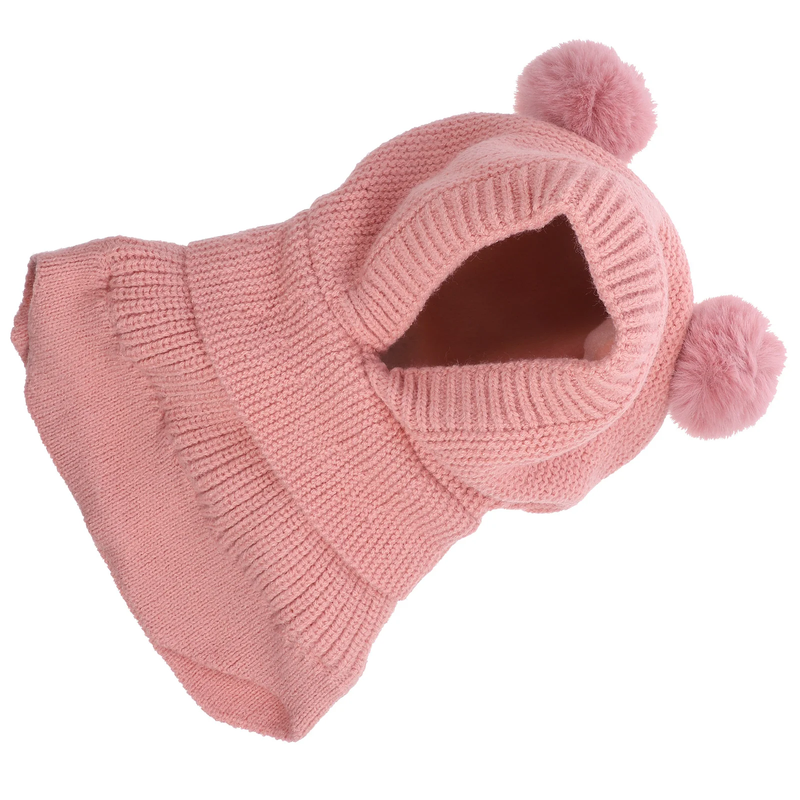

Hat Kids Baby Crochet Windproof Tab Yarn Winter New Born Hats Girl Newborn Warm Cap