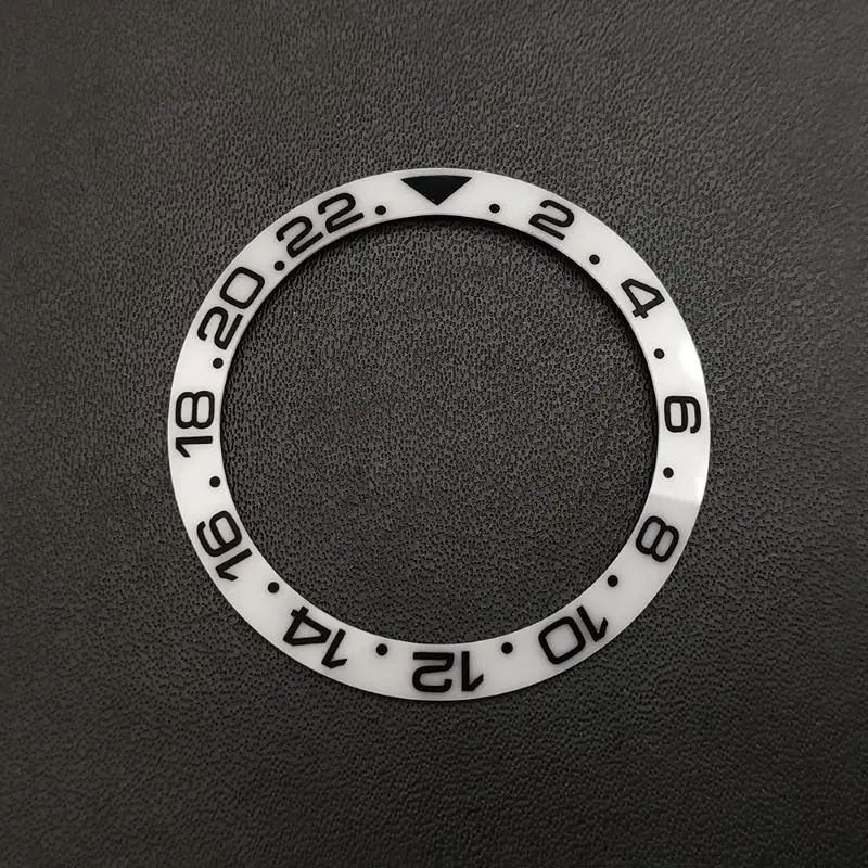 38mm Bezel Matte High Quality Ceramic GMT Insert Ring Inner Diameter 30.5mm Suitable For 40mm Men's Watch Sending Stickers