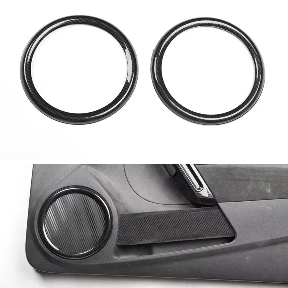 

JXKaFa For Volkswagen Beetle 2012-2019 Car Door Speaker Decoration Ring Trim Styling Interior ABS Accessories 2pcs
