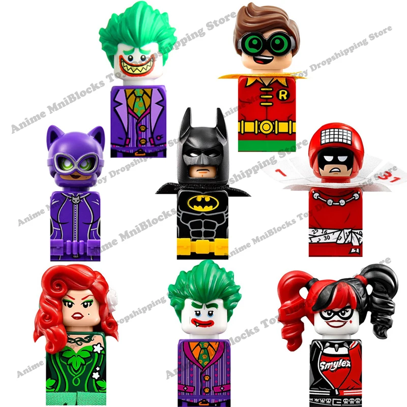 PG8032 Бэтмен Джокер Харли Квинн фильмы пластиковые мини Экшн-фигурки строительные