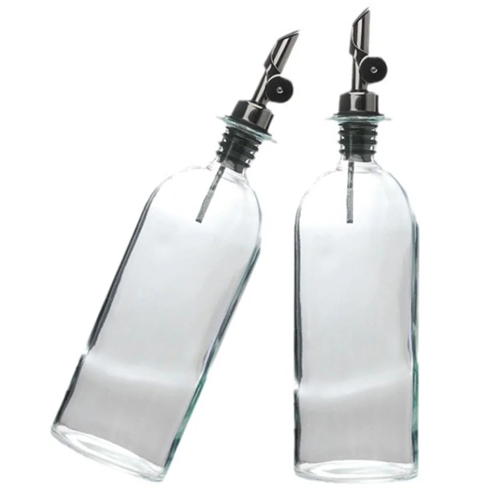 

2Pcs Olive Oil Dispenser Bottle Kitchen Seasoning Bottle Oil Storage Bottle Vinegar Jar