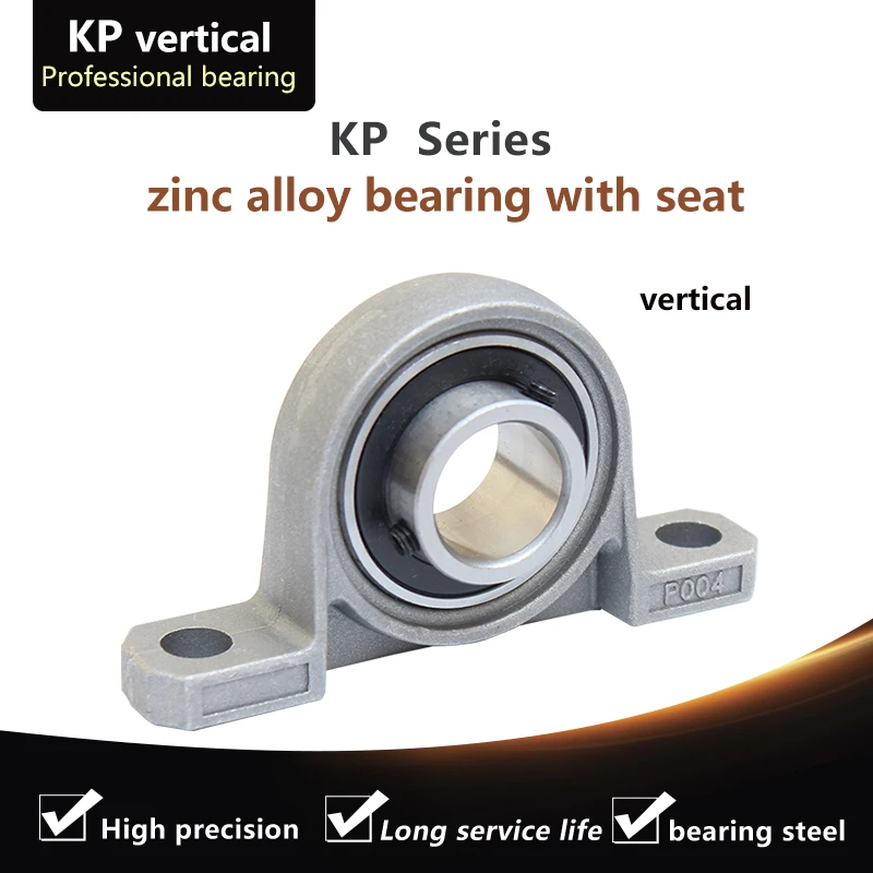 

2pc KP08 KP000 KP001 KP002 KP003 KP004 KP005 KP006 Diameter Bore Diameter Self Aligning Zinc Alloy Flange Pillow Block Bearing