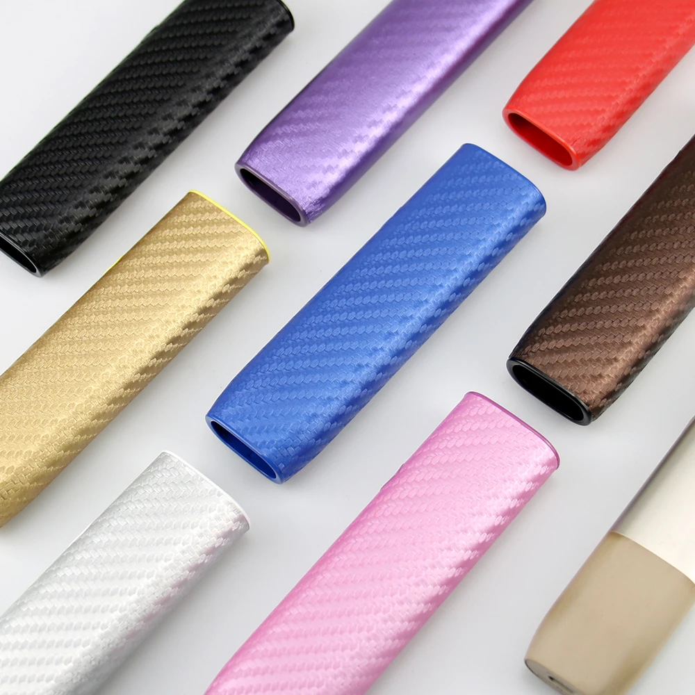 

8 Color Carbon Fiber PU Leather Hard Case for IQOS ILUMA ONE with Business Style to Protect Decorate E-cig Accessories Holder