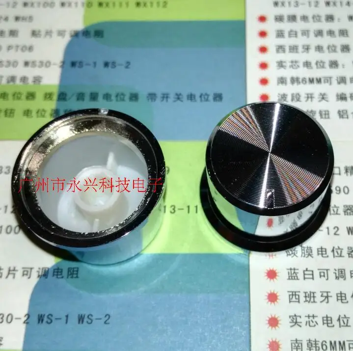 

10 шт., 25X17 ручка с гальваническим покрытием, пластиковая крышка с гальваническим покрытием, 148 Ручка потенциометра, регулирующая мощность