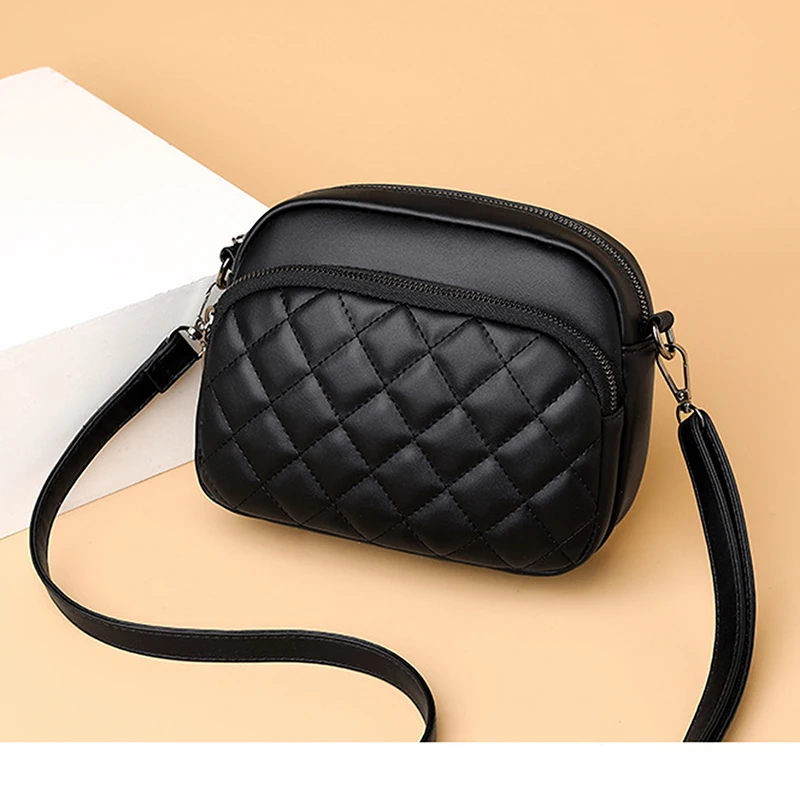 

Women Shoulder Bag Solid Color PU Leather Crossbody Bag Fashion Brand Handbag And Purses Shopping Cell Phone Bag New