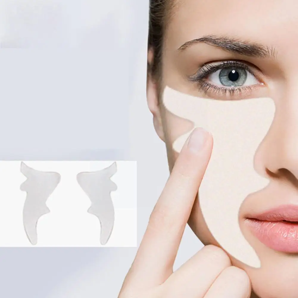 

5pair Face Care Mask Remove Frown Lines Anti Wrinkle Firming Nasolabial Gel Anti Stickers Mask Patches Aging Folds Skin Lif W3X0