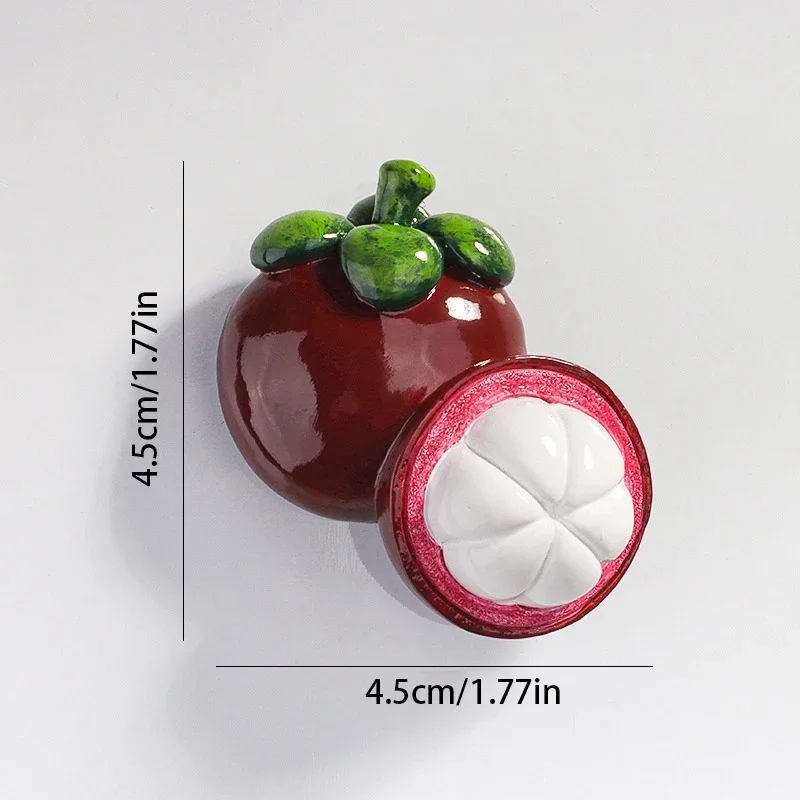Милый креативный магнит на холодильник в виде яблока клубники полимерная 3D